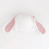 Lop Ear Bunny White Beanie Hat - Front View by Huggalugs