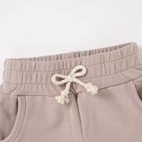 Organic Cotton Joggers | Smoky Salmon by The Honey and Bro Co - Detail View