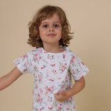 White Rabbit Organic Cotton Baby & Toddler Tee by Snuggle Hunny - On Model - Easter Baby Clothing