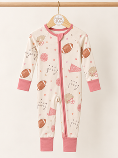 Pink Pep Rally Zinza™ TENCEL™ Convertible Zippy Pajama