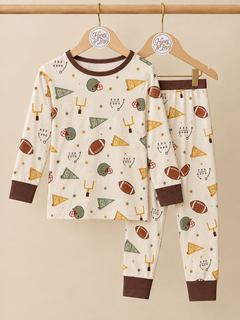 Vintage Football Zinza™ TENCEL™ Toddler Pajama Set