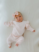 Kimono Set Pink + Bow Gift Set by The Honey and Bro Co. - Front View