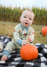 FOOTBALL GAME DAY BAMBOO CONVERTIBLE PAJAMAS - Front View