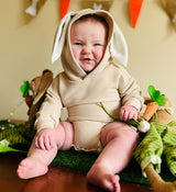 Bunny Ears Sweatshirt Romper - Baby & Toddler Clothing | The Honey and Bro Co