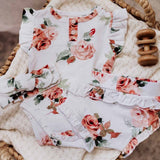 Rosebud Organic Cotton Frill Bodysuit - Styled with Bloomers