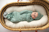 Arrow Print Knotted Newborn Gown by Three Little Tots - View 18 - Newborn Baby Clothing