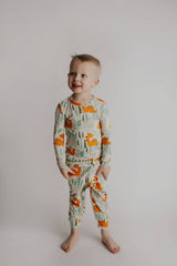 Dinosaur Modal Toddler Two-Piece Pajama Set by Three Little Tots - View 13