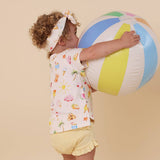 Snuggle Hunny Beach Fun t-shirt flat lay