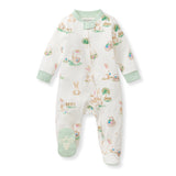 Bunny Egg Hunt Organic Cotton Sleeper | Easter - Baby & Toddler Clothing | The Honey and Bro Co