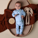 Blue Ocean Organic Snugglesuit - Two-Way Zipper Detail