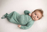 Arrow Print Knotted Newborn Gown by Three Little Tots - Size Comparison