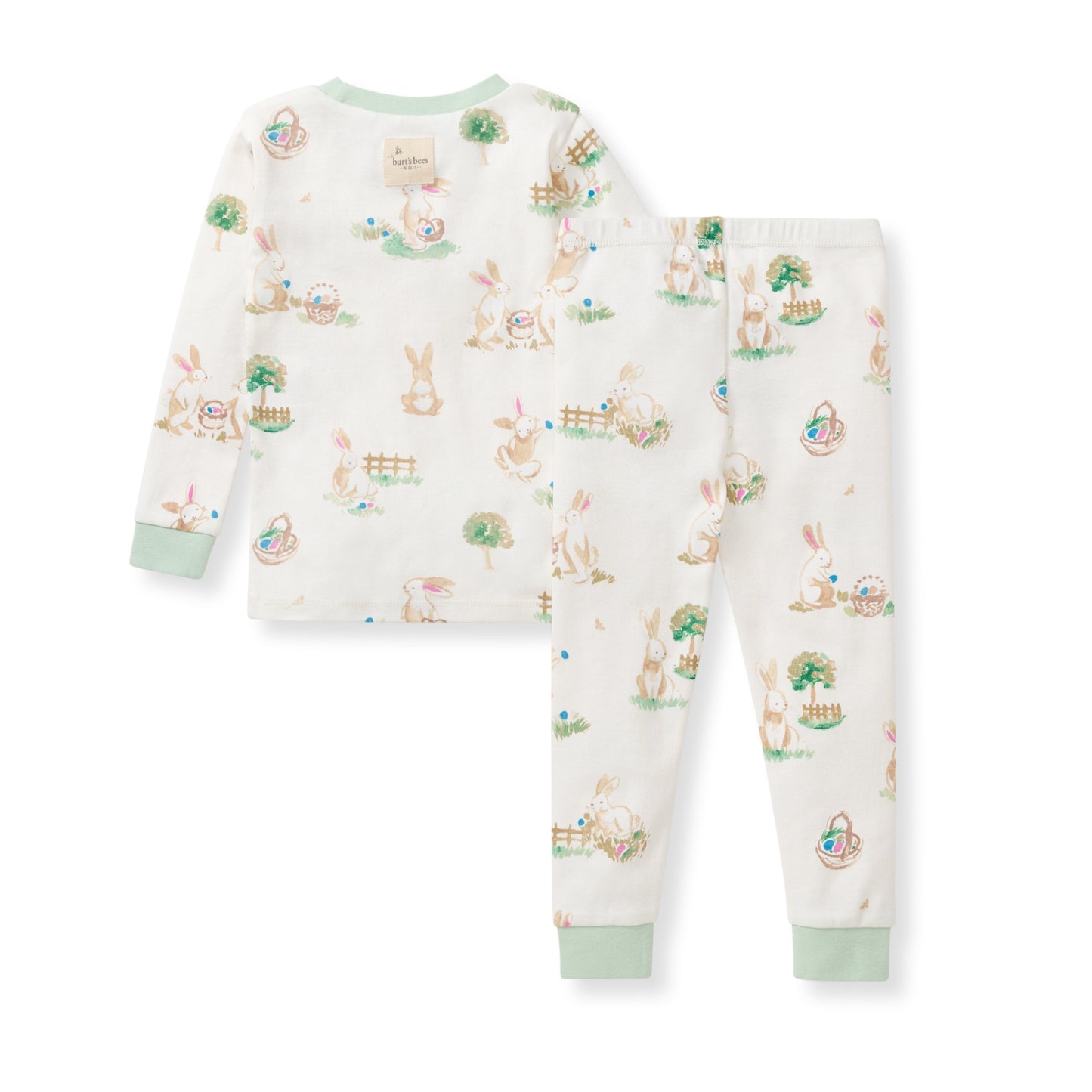 Bunny Egg Hunt Organic Cotton Two-piece Pajamas - Baby & Toddler Clothing | The Honey and Bro Co