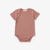 Organic Cotton Bodysuit - The Bobbi | Terracotta by The Honey and Bro Co - Back View