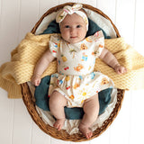 Toddler in Beach Fun organic cotton dress