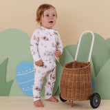 Flopsy Bunnies Organic Snugglesuit - Foldover Foot Mittens Detail