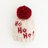 Ho Ho Ho! Hand Knit Beanie Hat by The Honey and Bro Co. - Front View
