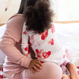 I Heart You Organic Cotton Two-piece Pajamas | Valentine's Hearts by Burt's Bees Baby - Close-Up
