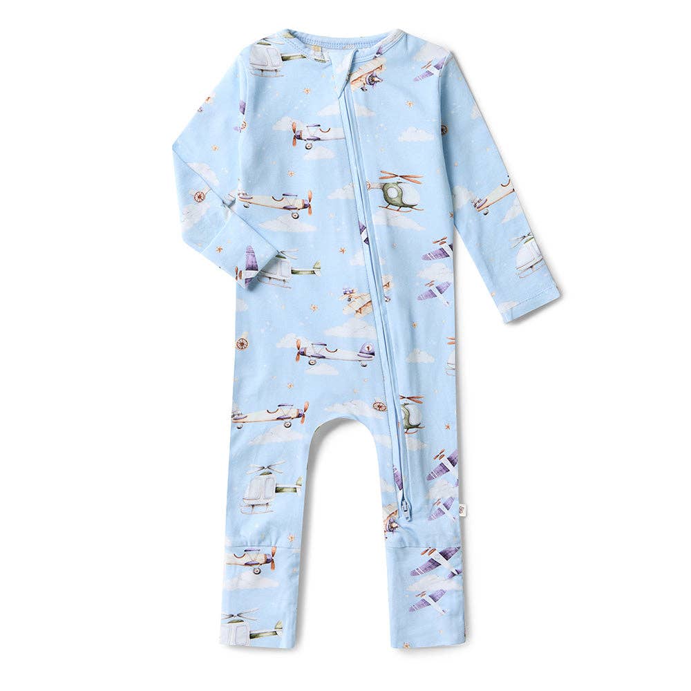 Taking Flight Organic Snugglesuit Convertible Romper - Back View