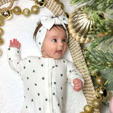 Tiny Trees Ribbed Bamboo Headband by Little Joy Co. - Front View