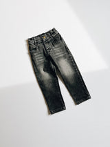 Stretch Denim Pants | Faded Black by The Honey and Bro Co. - Back View