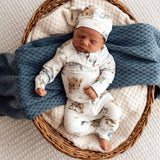 Dragon Organic Cotton Growsuit Zippy Romper - 2-Way Zipper Detail