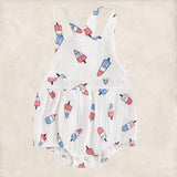 Patriotic Popsicle Romper by The Honey and Bro Co. - Front View