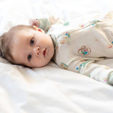 BUNNY EGG HUNT ORGANIC COTTON SLEEPER by Burt's Bees Baby - Close-Up - Easter Baby Clothing