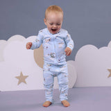 Taking Flight Organic Snugglesuit Convertible Romper - On Baby Side
