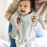 Snowflake Flurries Organic Tunic & Pants Set by The Honey and Bro Co. - Detail View