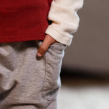 Thermal Organic Boy Tee & Pants Set by The Honey and Bro Co. - Back View