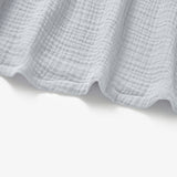 Charlotte Cloud Organic Muslin Sleeveless Dress | Cloud Blue by Mimi & Me - Flat Lay