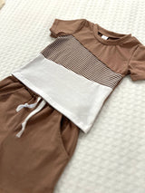 2pc Brown Spring Set by The Honey and Bro Co. - Back View