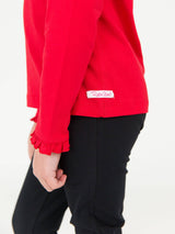 Black Classic Ruffle Leggings with Ruffles by RuffleButts + RuggedButts - Side View