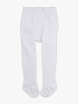WHITE FOOTED RUFFLEBUTT TIGHTS by RuffleButts + RuggedButts - Back View - Easter Baby Clothing