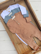 Organic Cotton Baby Bodysuit by The Honey and Bro Co. - Back View