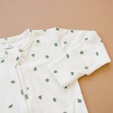 Tiny Trees Ribbed Bamboo Zippy Romper by Little Joy Co. - Back View