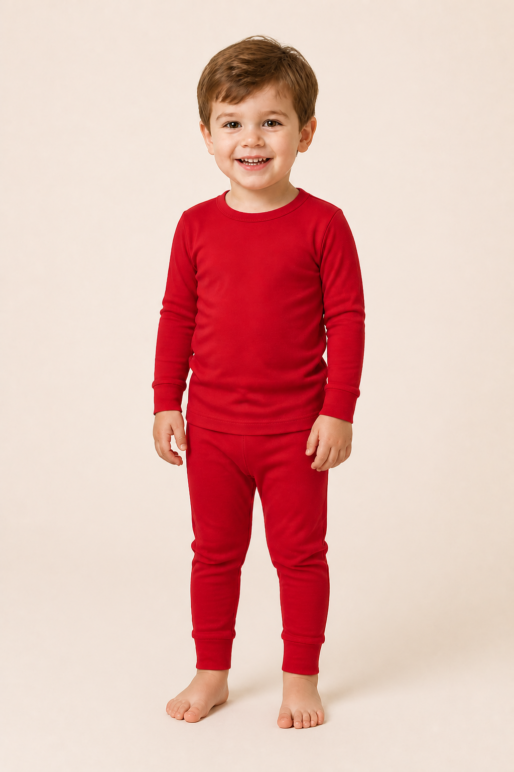 Holly Berry Zinza™ Toddler Two-Piece Pajama Set product photo