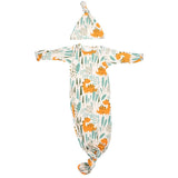 Dinosaur Zoo Knotted Gown by Three Little Tots - Back View