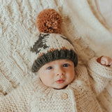 T-rex Loden Knit Beanie Hat by The Honey and Bro Co. - Back View