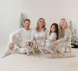 Matching Family Christmas Bamboo Pajamas with Bible Verses - Soft & Eco-Friendly by OLIVE & CRADLE - Front View