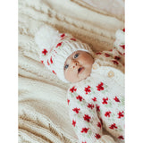 Bitty Blooms Holiday Beanie Hat by Huggalugs - Back View
