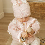 FLOWER CARDIGAN SWEATER by Huggalugs - Detail View - Easter Baby Clothing