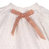 Solene Lace Baby Dress - Schiffli Lace Close-Up