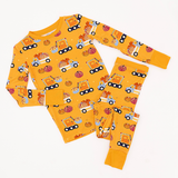 Let the Gourd Times Roll Kids Pajamas by Kiki + Lulu - Side View