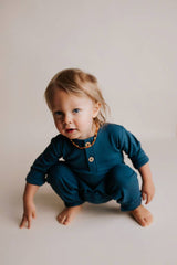 Baby Ribbed Playsuit with Pockets by Three Little Tots - View 25