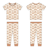 Boho Rainbow Bamboo Pajamas - Styled View
