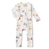 Diggers & Tractors Organic Snugglesuit Convertible R... by Snuggle Hunny - Back View