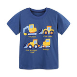 Boys car print cotton t-shirt and shorts set - view 3 for toddlers 2Y-5Y