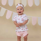 White Rabbit Organic Cotton Baby & Toddler Tee by Snuggle Hunny - Front View - Easter Baby Clothing