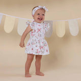 White Rabbit Organic Cotton Short Sleeve Dress by Snuggle Hunny - View 11 - Easter Baby Clothing